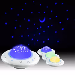 Alecto lumière de nuit pour bébé Blanc