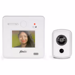 Alecto Judas numérique de porte avec écran de 24 DC-700 Blanc