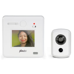 Alecto Judas numérique de porte avec écran de 24 DC-700 Blanc