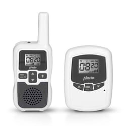 Alecto DBX-80 - Babyphone avec grande portée jusqu'à 3000 mètres blanc/anthracite