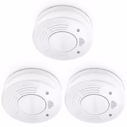 Détecteur de fumée Alecto SA-110 TRIPLE avec pile et capteur de 10 ans - pack de 3 - Blanc