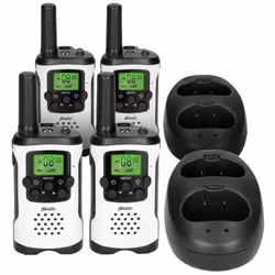 Talkie-walkie Alecto FR-175 QUAD - Blanc-Noir - Portée 7 km