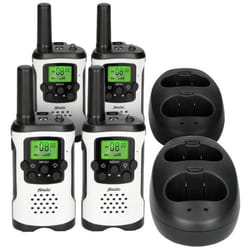 Talkie-walkie Alecto FR-175 QUAD - Blanc-Noir - Portée 7 km