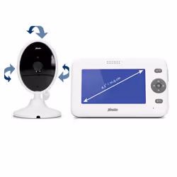 Alecto DVM-140 moniteur vidéo pour bébé Anthracite, Blanc