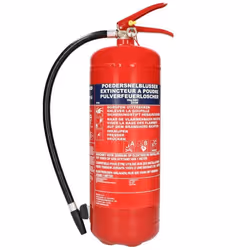 Extincteur à poudre 6kg Alecto BP-6 - Rouge - Idéal pour: la maison - l’atelier - Pression du jet: 15 bar