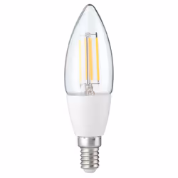 Alecto SMARTLIGHT130, Ampoule intelligente, Wi-Fi, Blanc, Verre, Plastique, E14, Bougie