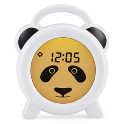 Réveil éducatif pour enfants et veilleuse - Alecto BC100PANDA - Marron