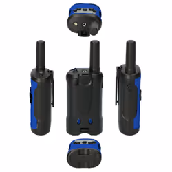 Alecto FR175BW radio bidirectionnelle 8 canaux 446 MHz Noir, Bleu - Vue supplémentaire 5