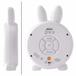 Alecto BC100BUNNY réveille-matin Réveil numérique Blanc - Vue supplémentaire 4
