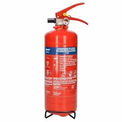 Extincteur à poudre ALECTO BP2 Rouge - Compact et facile à utiliser