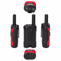 Alecto FR115RD radio bidirectionnelle 8 canaux 446 MHz Noir, Rouge - Vue supplémentaire 5
