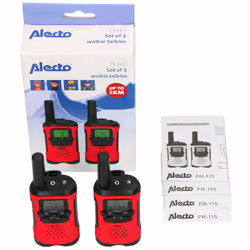 Alecto FR115RD radio bidirectionnelle 8 canaux 446 MHz Noir, Rouge - Vue supplémentaire 6
