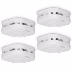 Alecto SMARTSMOKE11 4x - Détecteur de fumée inteligent Wi-Fi pack de 4 - Blanc