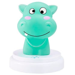 Alecto silly hippo lumière de nuit pour bébé Autonome Bleu LED