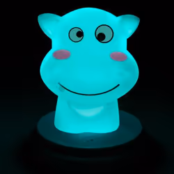Alecto silly hippo lumière de nuit pour bébé Autonome Bleu LED - Vue supplémentaire 5