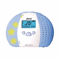 Alecto DBX-88 ECO, Babyphone DECT, 1 canaux, 300 m, 50 m, 300 m, Bleu, Blanc