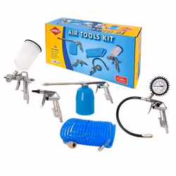 Accessoires pour compresseur - Airpress - Ensemble de 5 pièces - Pneumatique - Connexion euro - Polyvalent