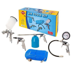 Accessoires pour compresseur - Airpress - Ensemble de 5 pièces - Pneumatique - Connexion euro - Polyvalent