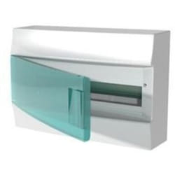 ABB - Coffret saillie 1 rangée 18M plastique blanc 387x262x119mm 650° avec porte transparente IP41 mistral 41W F711953
