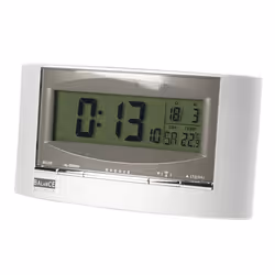Balance HE-CLOCK-32, Réveil numérique, Rectangle, Argent, LCD, Batterie, 157 mm