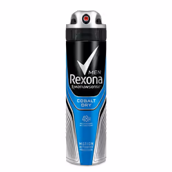 Rexona Cobalt Dry 150ml, Hommes, Anti-transpirant, Déodorant spray, 150 ml, 48 h, Butane, Isobutane, Propane, Aluminum Chloro ...