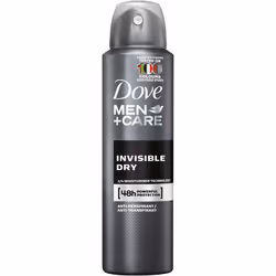 Dove Men+Care Invisible Dry, 150ml, Hommes, Anti-transpirant, Déodorant spray, 150 ml, 48 h, Universel