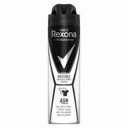 Rexona Men invisible on black+white clothes antiperspirant, Hommes, Anti-transpirant, Déodorant spray, Spray, 150 ml, 48 h