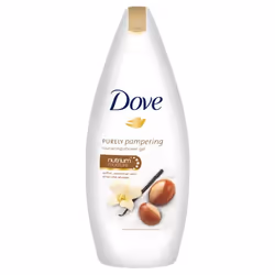 Dove Soin nettoyant pour le corps Pur bien-être au beurre de karité et chaudes nuances de vanille 500 ml, Gel douche, 500 ml, ...