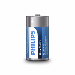 Philips Batterie LR14E2B/10, Batterie à usage unique, Alcaline, 1,5 V, 2 pièce(s), 26,2 mm, 50 mm
