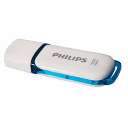 Philips Clé USB FM16FD75B/10, 16 Go, USB Type-A, 3.2 Gen 1 (3.1 Gen 1), Casquette, Bleu, Blanc