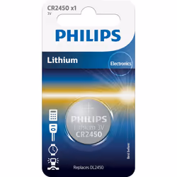 Philips Minicells Batterie CR2450/10B, Batterie à usage unique, CR2450, Lithium, 3 V, 1 pièce(s), 600 mAh