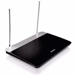 Philips Antenne TV numérique SDV6227/12, Noir, Argent, Dual, 1,8 m, 47 dB, FM, UHF, VHF, 1,8 m