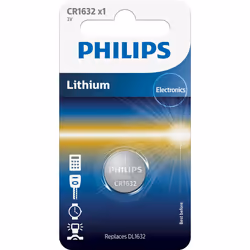 Philips Minicells Batterie CR1632/00B, Batterie à usage unique, CR1632, Lithium, 3 V, 1 pièce(s), 120 mAh