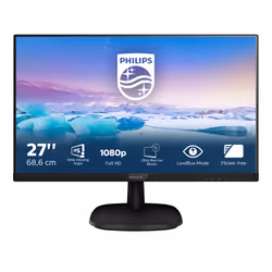Philips V Line Moniteur LCD Full HD 273V7QSB/00, 68,6 cm (27"), 1920 x 1080 pixels, Full HD, LED, 8 ms, Noir