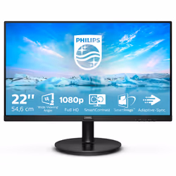 Philips V Line 221V8A Écran PC 21.5 Pouces Full HD VA 75 Hz Noir - Vue supplémentaire 5