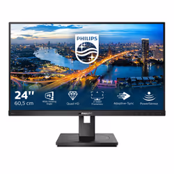 Philips B Line 245B1/01, 60,5 cm (23.8"), 2560 x 1440 pixels, Quad HD, LED, 4 ms, Noir