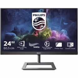 Philips E Line 242E1GAJ/00, 60,5 cm (23.8"), 1920 x 1080 pixels, Full HD, LCD, 4 ms, Noir, Chrome