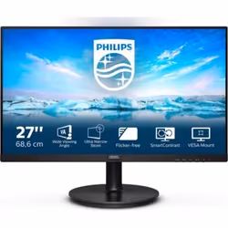 Philips V Line 271V8L/00, 68,6 cm (27"), 1920 x 1080 pixels, Full HD, LED, 4 ms, Noir