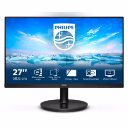 Philips V Line 271V8LA/00, 68,6 cm (27"), 1920 x 1080 pixels, Full HD, LED, 4 ms, Noir