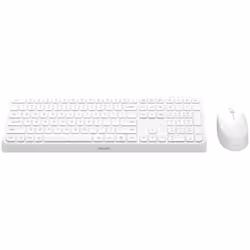 Philips 3000 series SPT6307W/34, Taille réelle (100 %), RF sans fil, QWERTY, Blanc, Souris incluse