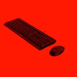 Philips 2000 series SPT6207BL/16, Taille réelle (100 %), USB, QWERTY, Noir, Souris incluse