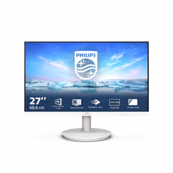 Philips V Line 271V8AW/00 écran plat de PC 27" Full HD LCD Blanc
