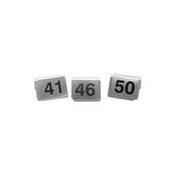 Chevalet de table - HENDI - 10 numérotés - Inox - Métal - 705054 41-50