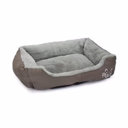 Beeztees 704805, Panier lit pour animaux de compagnie, Intérieure, Chat, Gris, Rectangulaire, Monochromatique