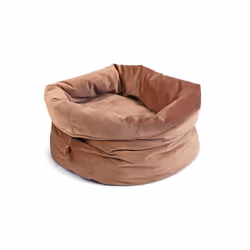 Designed by Lotte Fluco, Panier lit pour animaux de compagnie, Intérieure, Chat, Rose, Rond, Monochromatique