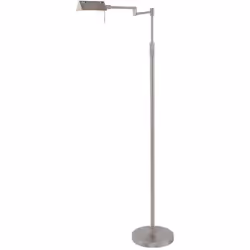 La lampe sur pied moderne en acier de Mexlite allie un design épuré à une fonctionnalité pratique. Cette lampe de lecture rég ...