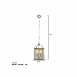Besselink licht ST5971BR éclairage de plafond Bronze E14 LED A