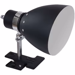 La pince lumineuse noire industrielle de la série Spring de Steinhauer offre une solution d'éclairage polyvalente avec un des ...
