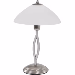 La lampe de table en acier de la série Capri de Steinhauer ajoute une touche d'élégance classique à tout intérieur. Les tubes ...