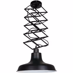 Lampe à ciseaux noire industrielle de la série Flex, parfaite pour ceux qui recherchent une solution d'éclairage unique et fo ...
